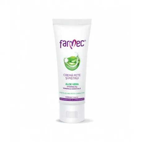 Farmec Crema pete si pistrui Aloe Vera, 50ml