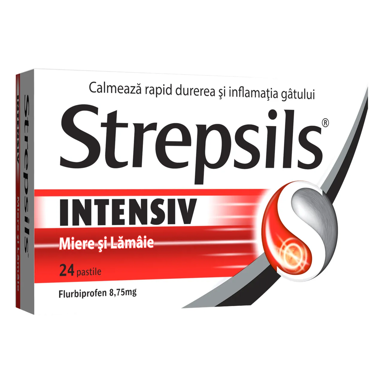 Strepsils Intensiv miere si lamaie 8.75mg x 24 comprimate de supt