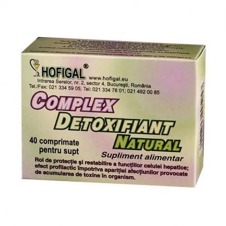 HOFIGAL Complex detoxifiant, 40 capsule