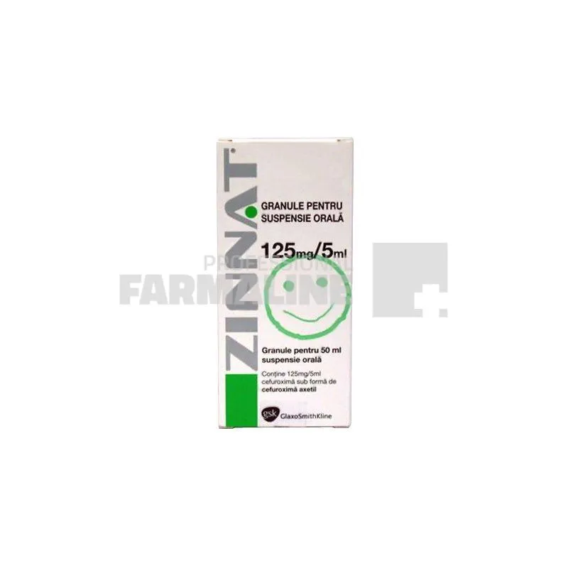 ZINNAT x 1 GRAN. PT. SUSP. ORALA 125mg/5ml GLAXO WELLCOME UK LT