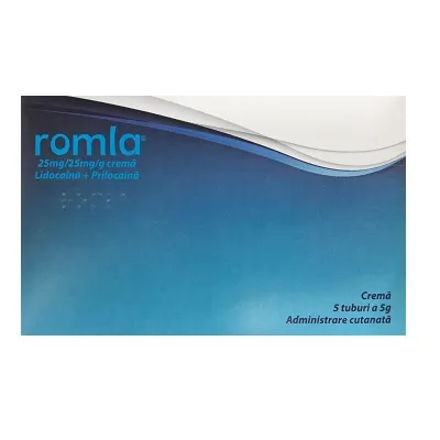 Romla 25mg/25mg/g crema 5g x 5tuburi