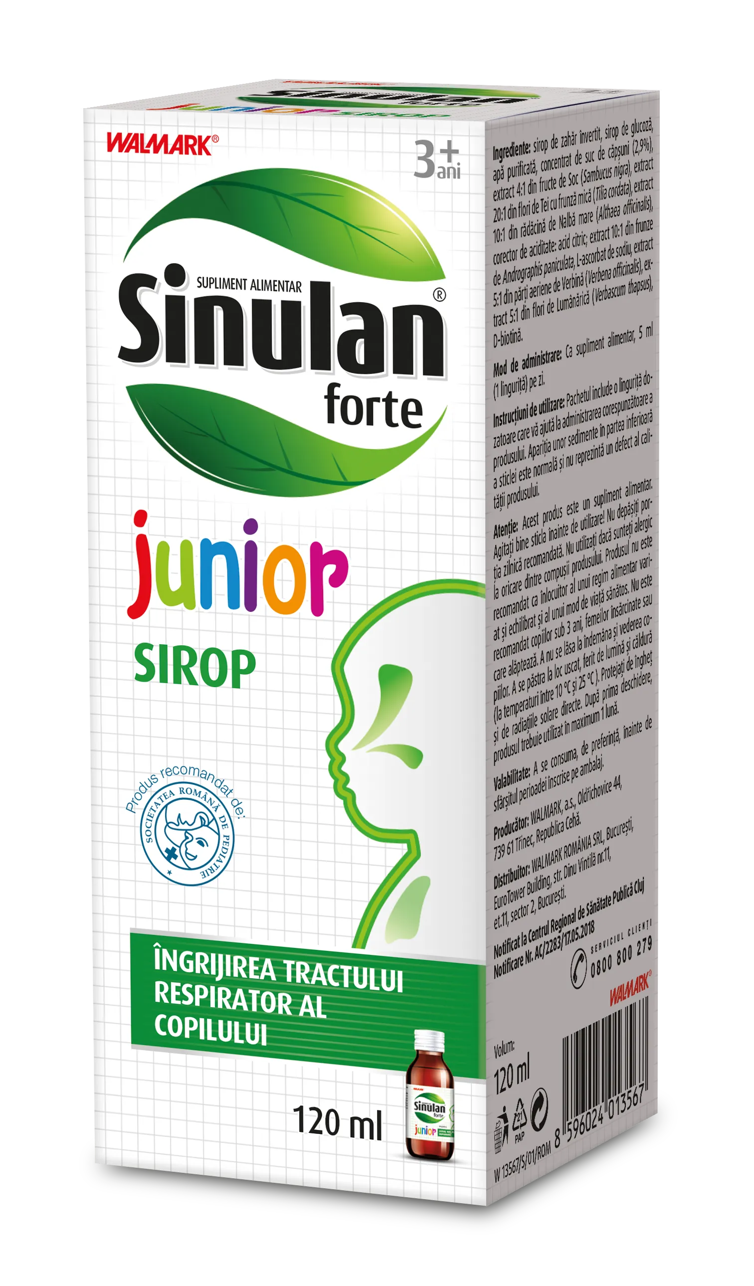 Walmark Sinulan Forte Junior Sirop 120ml