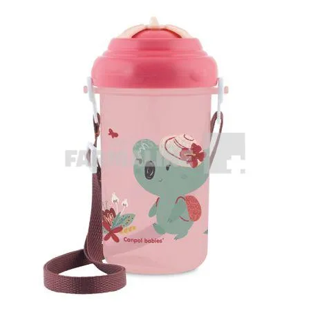 Canpol 4/107 Canita cu pai roz 400 ml