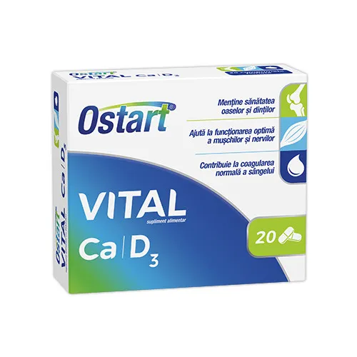 OSTART VITAL CA+D3 20 COMPRIMATE FILMATE