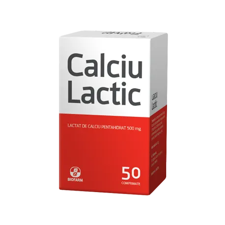 BIOFARM CALCIU LACTIC 50CP