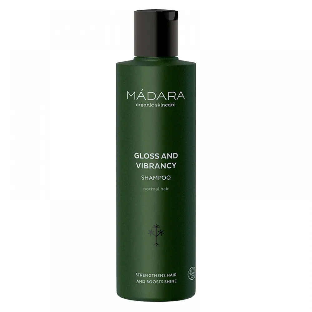 Sampon pentru stralucire Gloss Vibrancy pentru par normal (250 ml), Madara