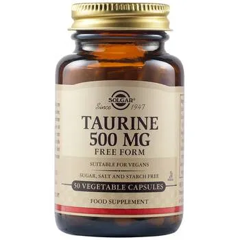 Taurina 500mg, 50 capsule vegetale, Solgar