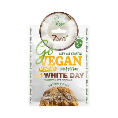 7DAYS Masca de fata GoVEGAN Monday White Day, 25g