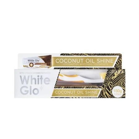 Pasta de dinti pentru albire cu ulei de cocos Coconut Oil Shine, 120 ml, White Glo