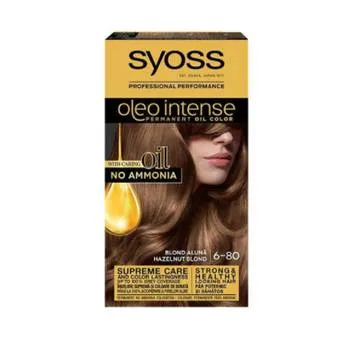 Vopsea de par fara amoniac Color Oleo 6-80 Blond Aluna, 115ml, Syoss