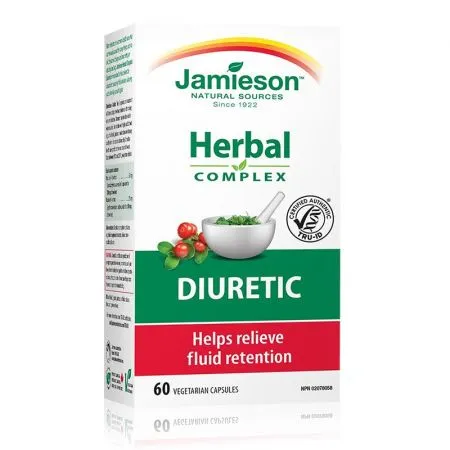 Diuretic din plante, 60 capsule, Jamieson