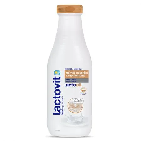 Gel de dus extra ingrijire pentru piele uscata Lactooil, 600 ml, Lactovit