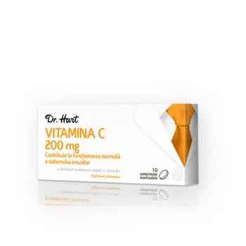 Dr.Hart Vitamina C 200mg, 20 comprimate masticabile