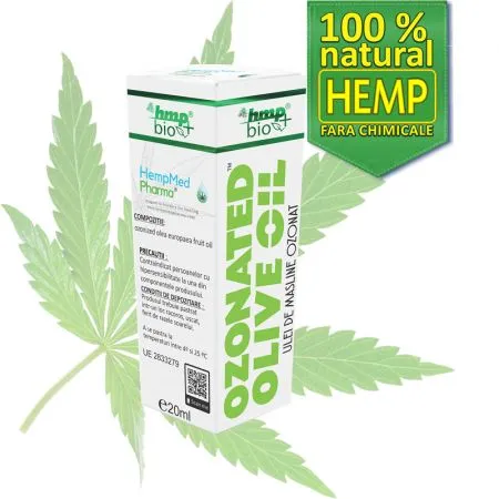 Ozonated Olive Oil, ulei de masline ozonat, 20 ml, HempMed Pharma