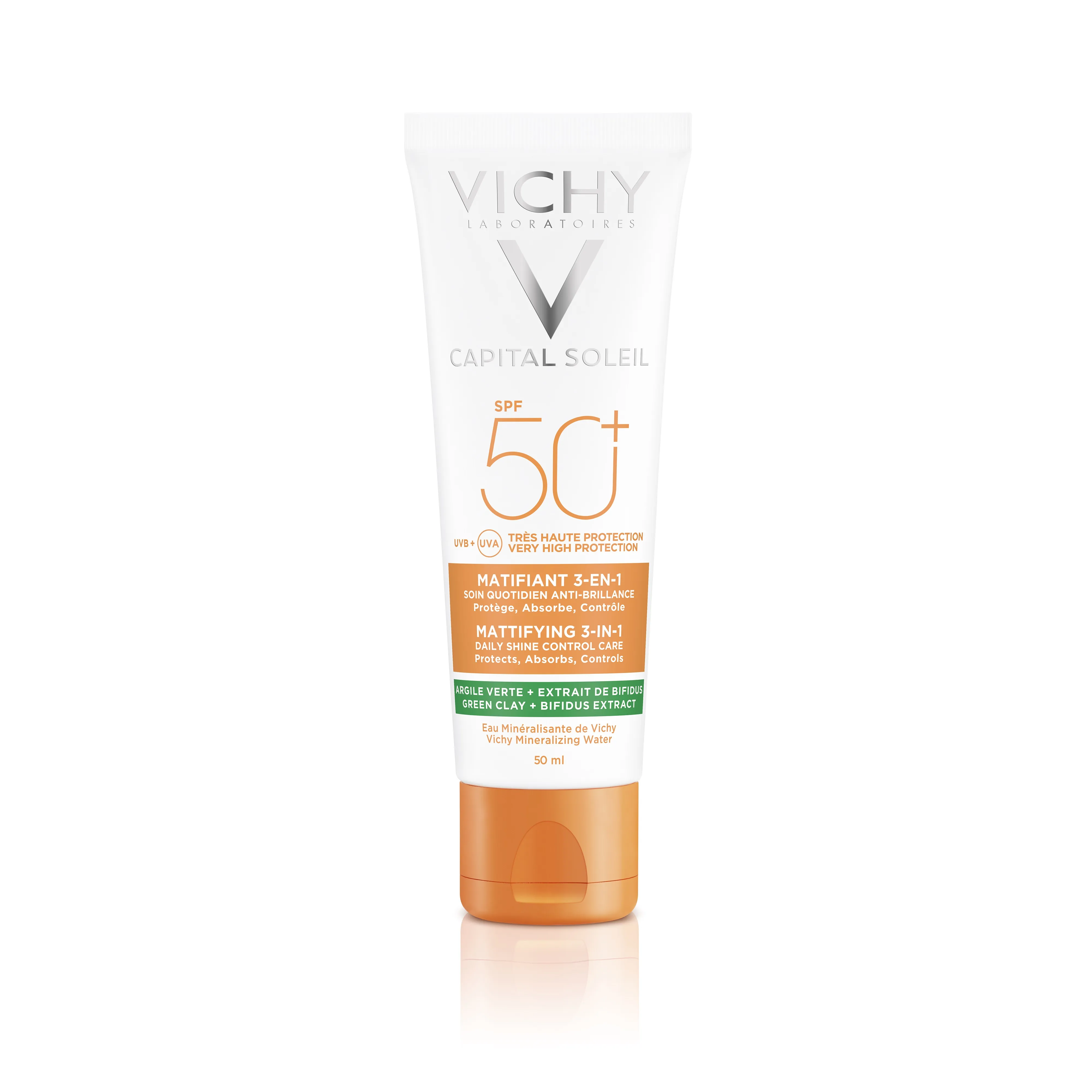Crema matifianta anti-stralucire 3 in1 SPF50+ Capital Soleil, 50 ml, Vichy
