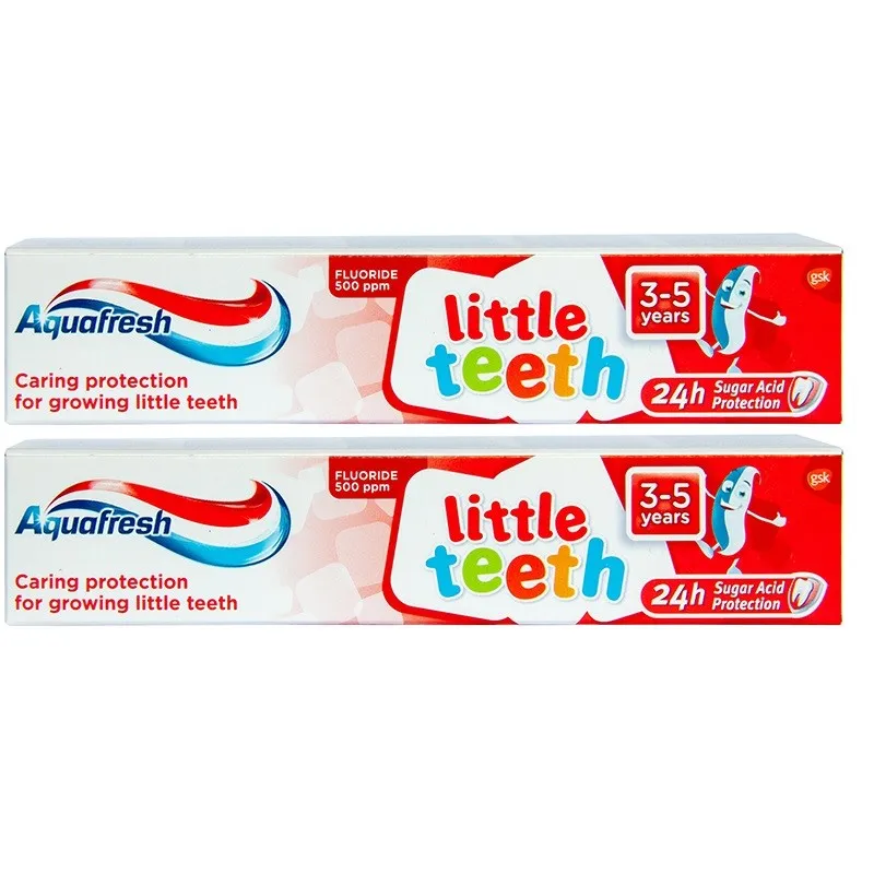 AQUAFRESH PASTA DINTI LITTLE TEETH X50ML DUO PACK -50%