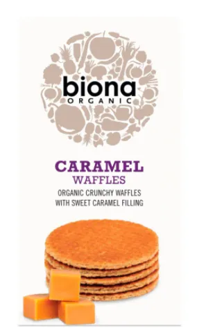 Vafe cu caramel bio 175g (Biona)