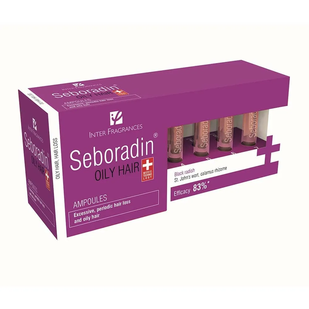 Seboradin Oily Tratament pentru par gras cu tendinta de cadere 5.5ml 14 fiole