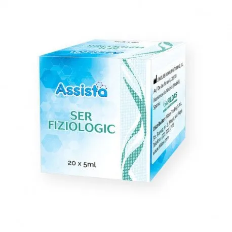 Assista Ser fiziologic 0.9%, 20 unidoze*5 ml