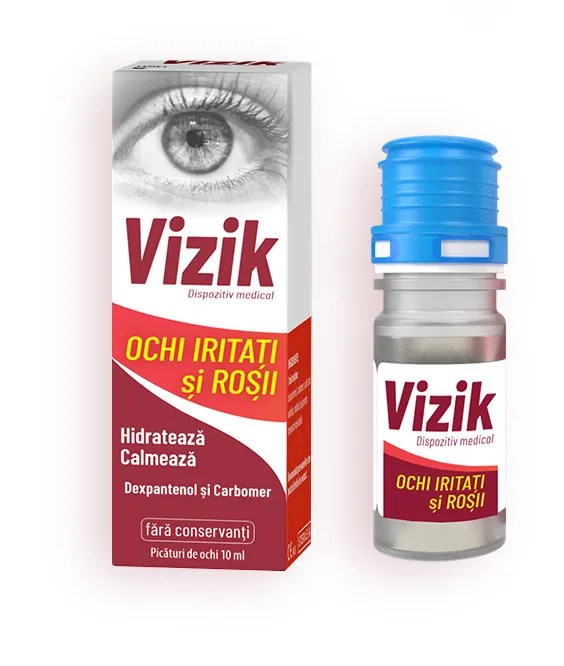 VIZIK picaturi pentru ochi iritati si rosii