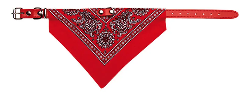 Zgarda piele eco - cu bandana - 40cm