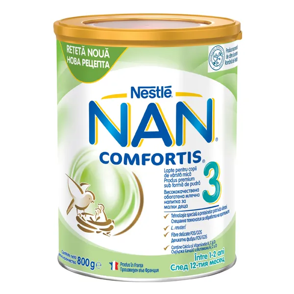 Lapte Praf Nan 3 Comfortis x 800g