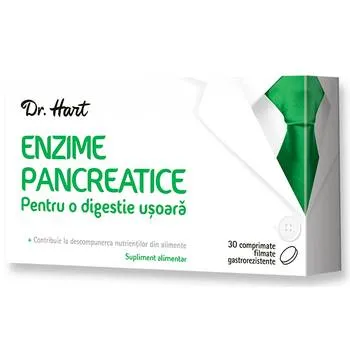 Dr.Hart Enzime pancreatice, 30 comprimate