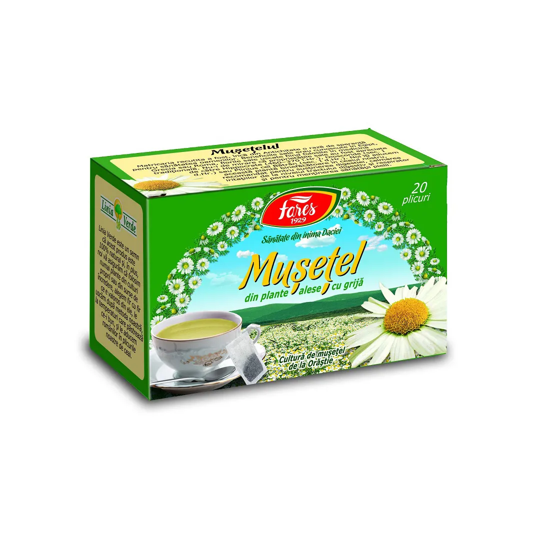 Ceai de Musetel, 20 plicuri, Fares