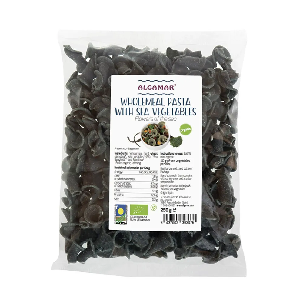 Paste integrale Flowers of the Sea cu alge marine bio (250g), Algamar