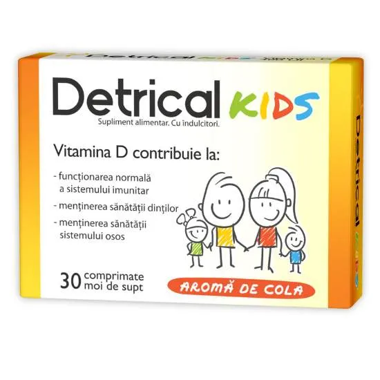 ZDROVIT DETRICAL D3 400UI KIDS 30 COMPRIMATE