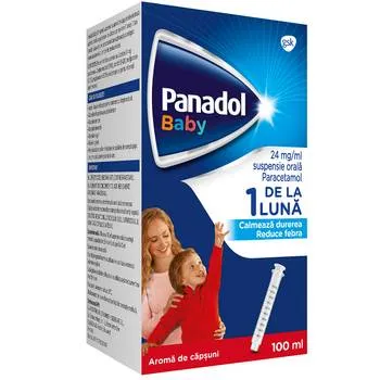 Panadol Baby suspensie orala 24mg/ml, 100ml, GSK