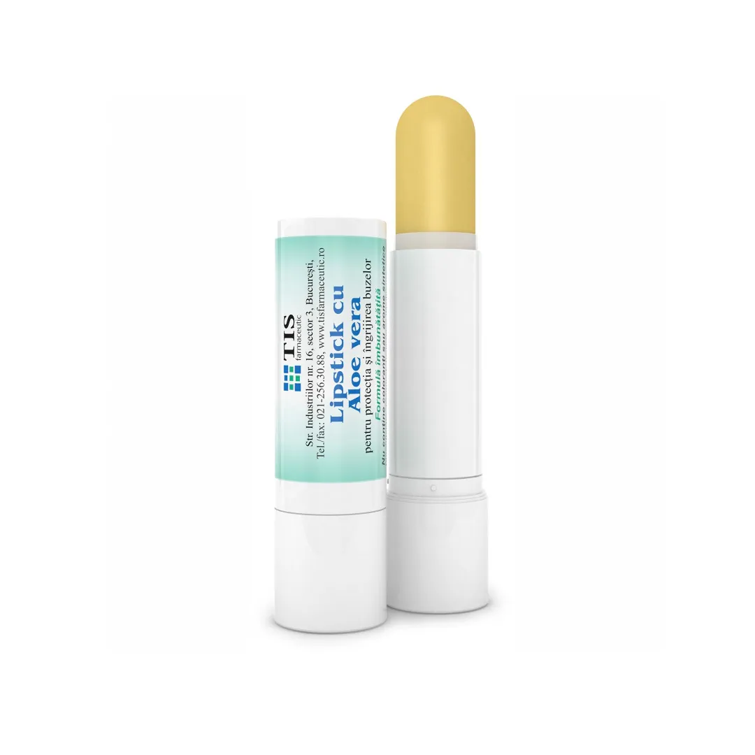Lipstick cu Aloe Vera, 4 g, Tis Farmaceutic