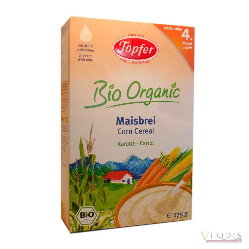 TOPFER CEREALE PORUMB+MORCOV 4LUNI 175GR