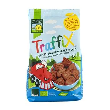 Biscuiti cu cacao si spelta Traffix, 125g, Muhle