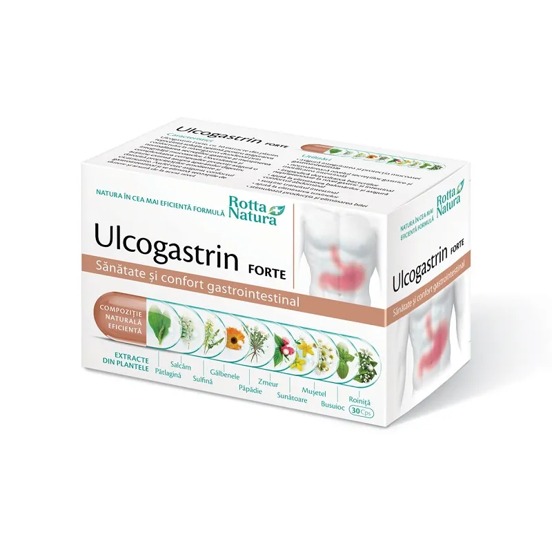 Ulcogastrin Forte, 30 capsule