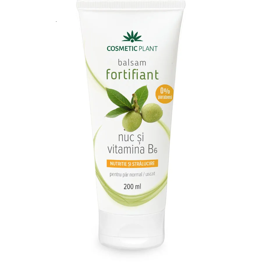 Balsam fortifiant pentru par cu nuc şi vitamina B6, 200 ml, Cosmetic Plant