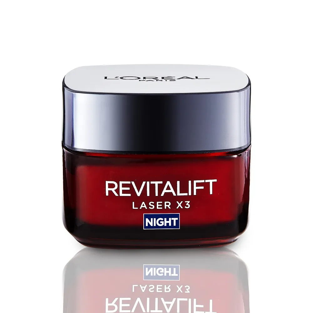 Crema antirid de noapte cu tripla actiune Revitalift Laser X3, 50 ml, Loreal