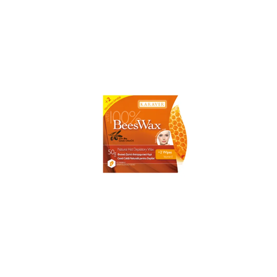 Ceara calda cu 100% naturala ceara de albine, 50 g, Karaver