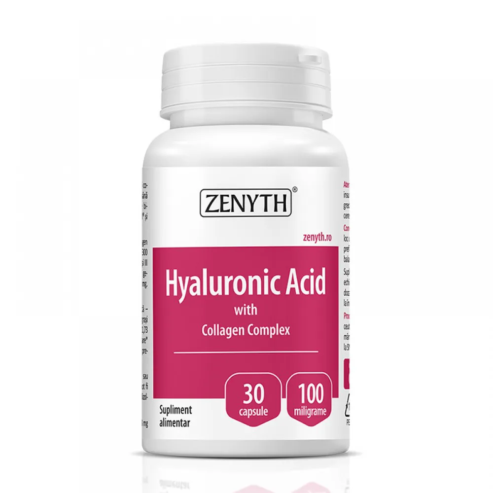 Acid Hyaluronic cu Collagen Complex 700 mg (30 capsule), Zenyth Pharmaceuticals