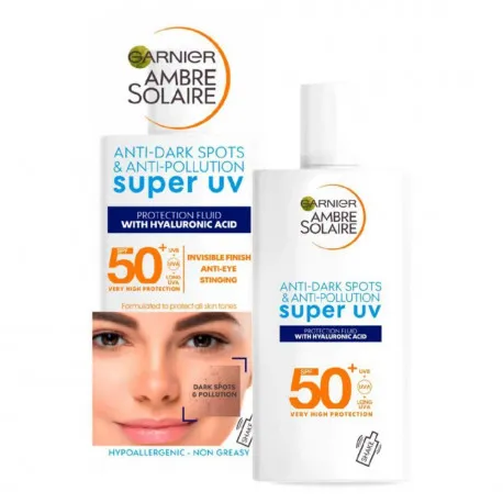 Garnier Ambre Solaire Sensitive Advanced crema SPF50+ cu acid hialuronic, 40ml