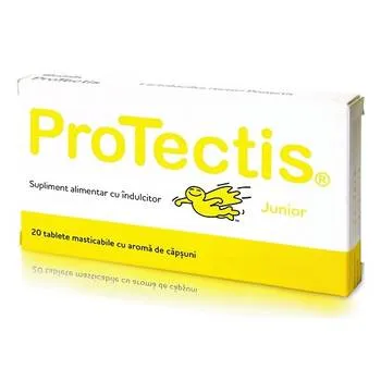 Protectis Junior cu aroma de capsuni, 20 comprimate, BioGaia