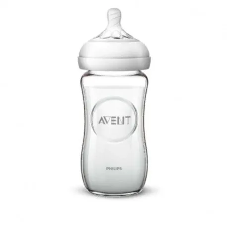 Avent Biberon Natural Sticla Ultra Soft SCF053/17, 240 ml