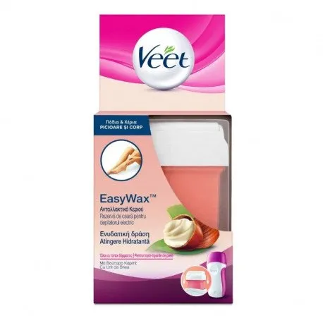 Veet Easy Wax rexerva ceara roll-on cu unt de shea, 50 ml