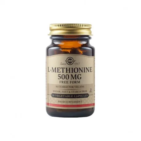 Solgar L-Methionine 500mg, 30 capsule