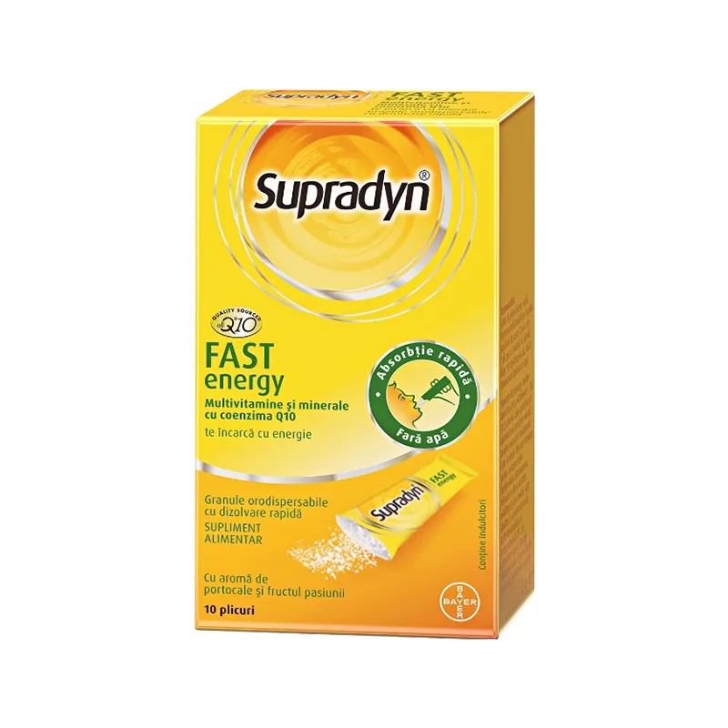 Supradyn Fast energy granule orodispersabile x 10 plicuri