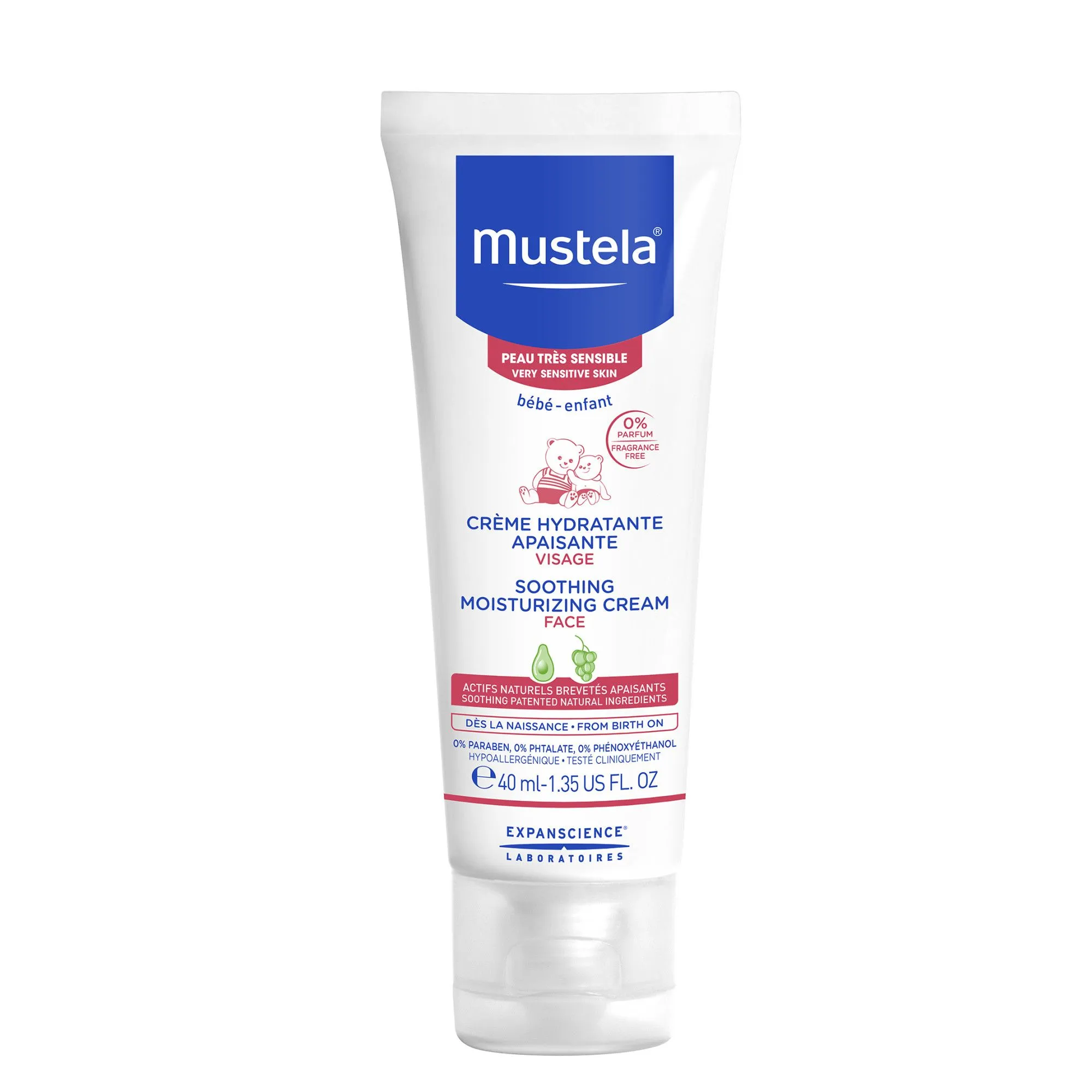 MUSTELA-CREMA HIDRATANTA CALMANTA PENTRU FATA PIELE SENSIBILA  X 40 ML
