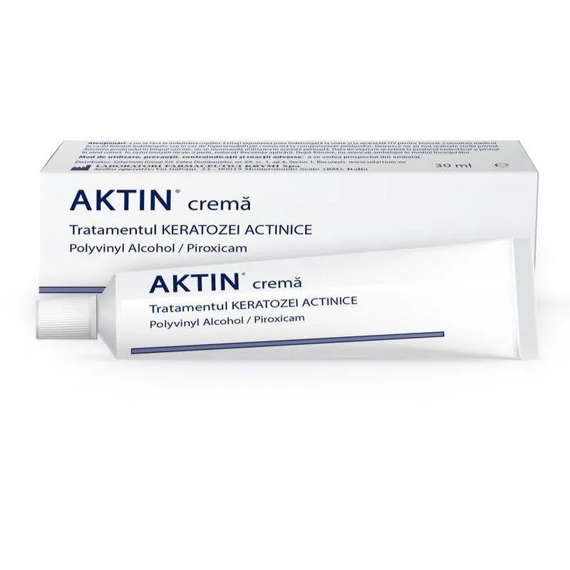 Crema pentru tratamentul keratozei actinice si a campului de cancerizare Aktin, 30 ml, Solartium