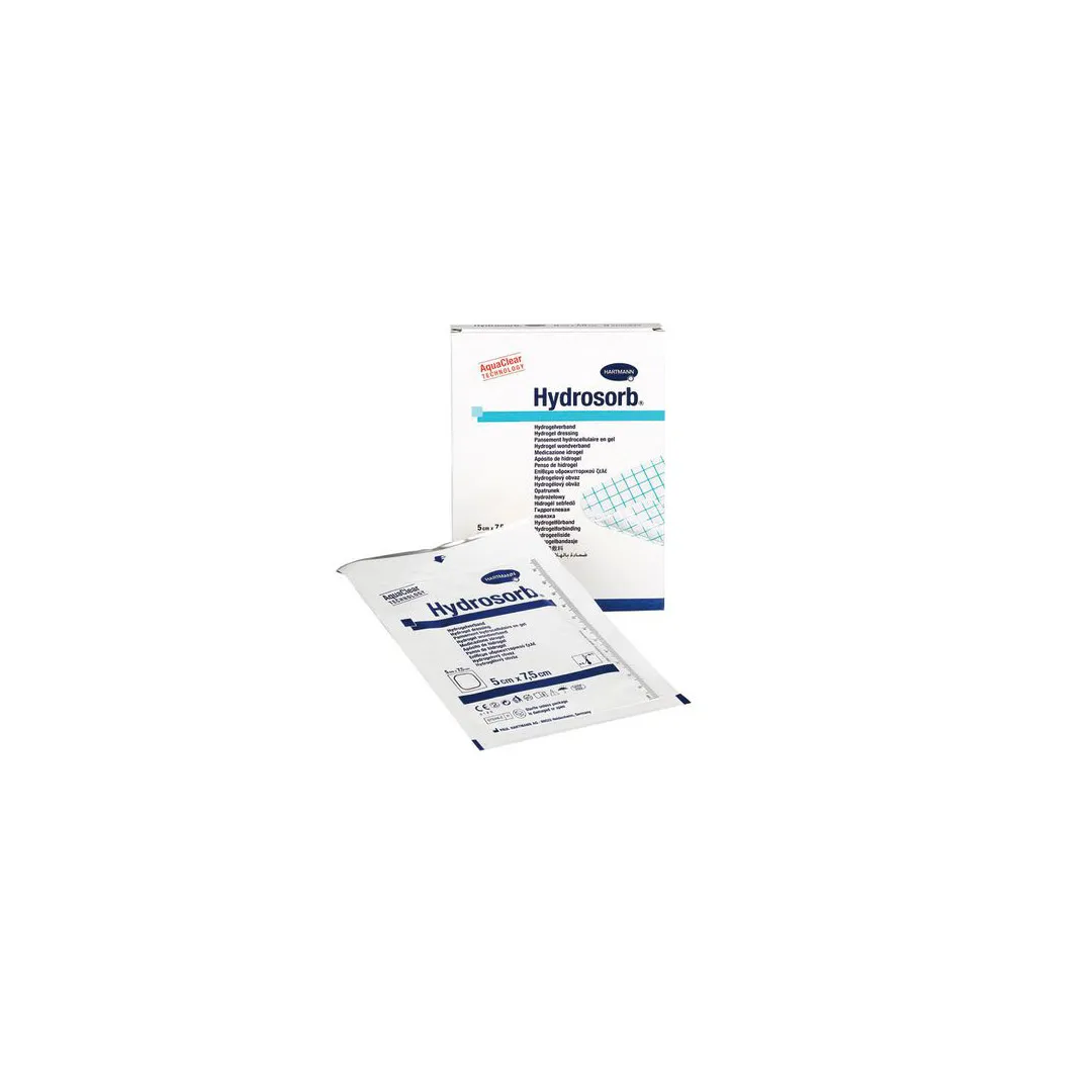 Pansament transparent cu hidrogel cu structura bistratificata Hydrosorb, 5 x 7,5 cm, 5 bucati, Hartmann