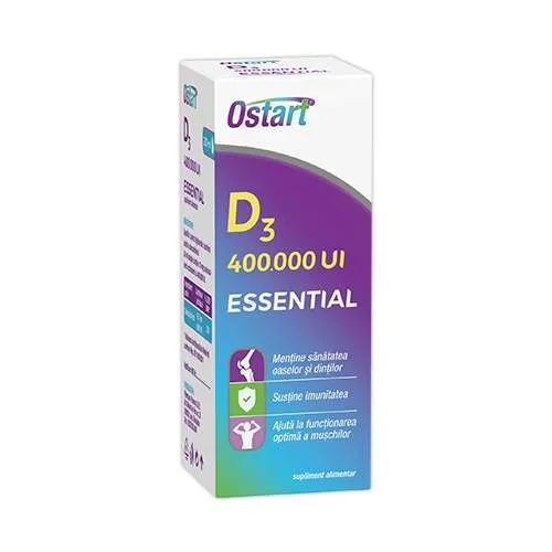 OSTART ESSENTIAL D3 400000UI PICATURI ORALE 20ML