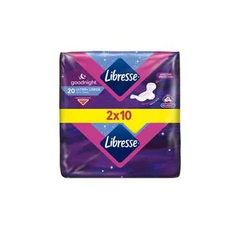 Absorbante Ultra Goodnight Duo, 2 x 10 bucati, Libresse